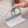 TARSHYRY Plastic Mini Desktop Sweep Brush Small Broom Dustpan Set Desktop Set (Nordic Blue) view 2