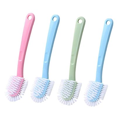 DECOMELODY Plastic Shoe Cleaning Brush Set with Comfortable Anti-slip Handle 4pcs Multi-purpose Shoe Brush Random Color for Kitchen and Travel Use