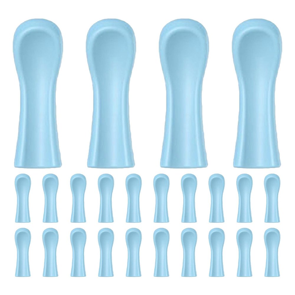 100pcs Ear Spoon Sleeves Silicone Replacement Covers for Earwax Removal
