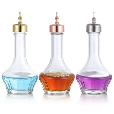 Vestamore 3 Pcs Bitters Pourer, 50Ml Bitters Bottle With Dasher Top, Bitters Dropper Bottles For Bartenders, Lead-Free Glass Bitters Bottles, Cocktail Mixing Tool For Home, Professional Bar Tool
