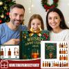 2025 Whiskey Advent Calendar Airplane Box 24pc for Christmas Holiday Countdown & Gifting Gift Man Dad Women Wine lovers Xmas Decoration Festival Home Decor(Green,One Size) view 3