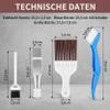 Air Conditioning Cleaning Set: 4 Pieces Condenser Fin Combs, Efficient Cleaning of Air Conditioning Condensers and Slats, High Quality & Practical view 2