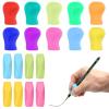 18 Pieses Pencil Grips for Children 4 cm Pen Grips 3 cm Pencil Grip Silicone Pen Grip 2 Styles Writing Aids for Children Non Slip Writing Aid Multi-Color Handwriting Tool Ergonomic Finger Grip Holder view 1
