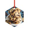 Cookies Food Chocolate Chips Biscuits Clear Christmas Decorations, Acrylic Adornos De Navidad for A Minimalist Christmas Tree