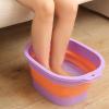 Folding Foot Soak Bucket 2 Pcs Folding Foot Soak Tub Collapsible Footbath Bucket Portable Clothes Washing Laundry Baskets Multipurpose(Green) view 4