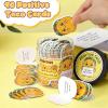 90 Positive Taco Cards Jar Funny Emotional Support Taco Card Jar Kit Affirmation Cards Birthday Gifts Inspirational Gifts for Women Men Teens Friends Coworkers Tacos Lovers Teachers Gift Desk Decor view 4
