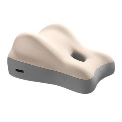 Butt Cushion Couples Pregnanly Bed Waist Cushions Pillow Adult Home Sitting Lying Home Ergonomic Pillow(Beige Gray)