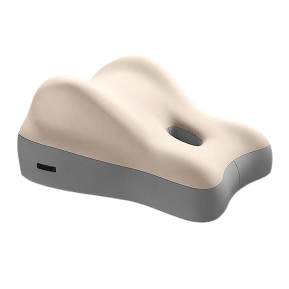 Butt Cushion Couples Pregnanly Bed Waist Cushions Pillow Adult Home Sitting Lying Home Ergonomic Pillow(Beige Gray)