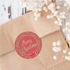 Christmas Chocolate Coins & Sticker Party Favors Kids Party Bag Fillers Festive Holiday Treats Santa gifts Stocking fillers - Red Wreath - Coin 50 view 3