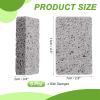 sourcing map 6 Pcs Scrub Sponges, 2.8" x 4.3" x 0.8" Kitchen Sponges Non-Scratch Natural Sponge Reusable Soft Dish Sponge for Washing Dishes Kitchen Bathroom Cleaning DIY Craft, Gray view 2