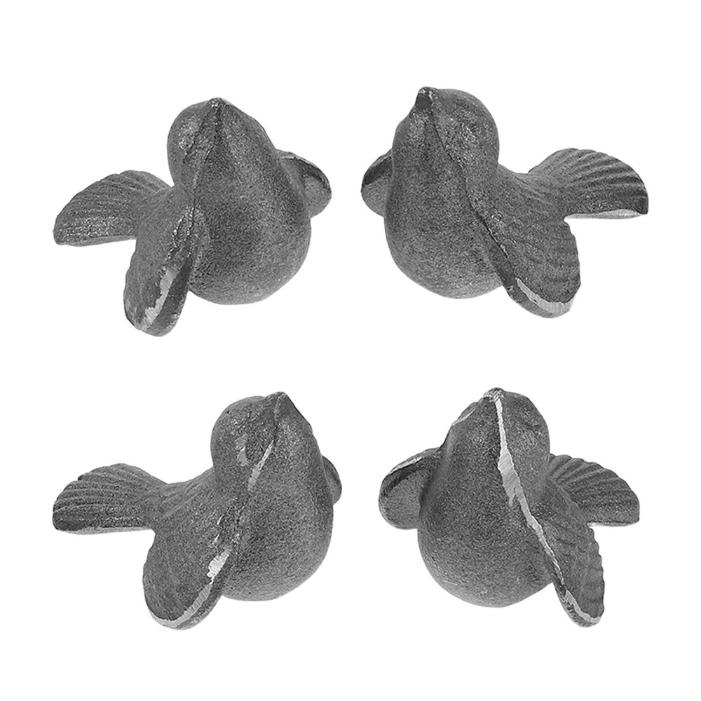 VANZACK 4pcs Iron Bird Cooking Tool Natural Cast Iron Vegan Supplement for Pregnant Women Athletes Fit Reusable Animal Shape for Deficiency Boost in Pots and Pans