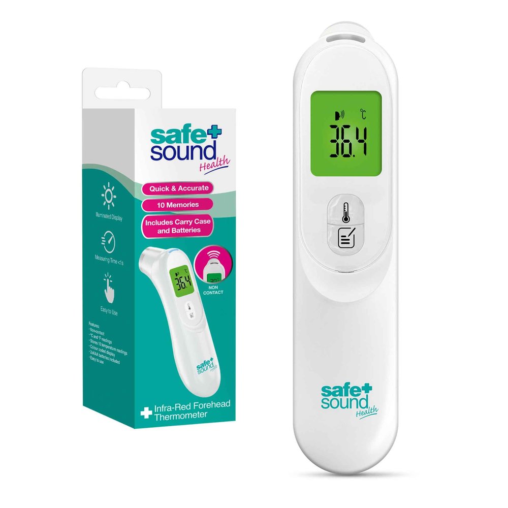 Infrared Thermometer | Non-Contact Temperature Monitoring for the Whole Family | with Colour-Coded Display