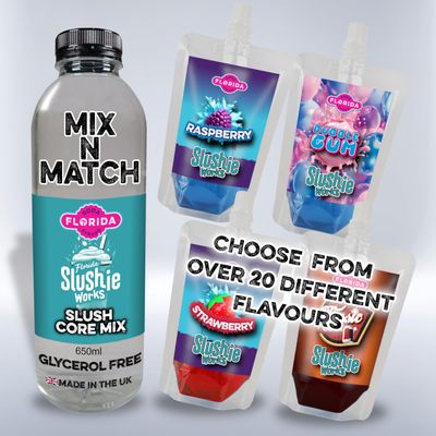 Slush Syrup Compatible With Ninja Slushi Machine - Mix n Match Slushie Flavour pack, Choose from Classic, Retro, Berry Bliss and Sour flavours (Chose your own 4 Pack Mixed Flavour Pack)