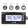 Naroote Motorcycle Universal 4 in 1 LCD Digital Thermometer with Oil Temperature Display for Voltage and Time, ABS Material (M16x1.5) view 3