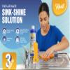 Shine Sinks Lemon Sherbet (250 ml) + Non-Scratch Cleaning Tool for Ovens, Glass, Hobs, Tiles | Superb Cream Cleaner for use on Ceramics, Sinks and Basins view 3