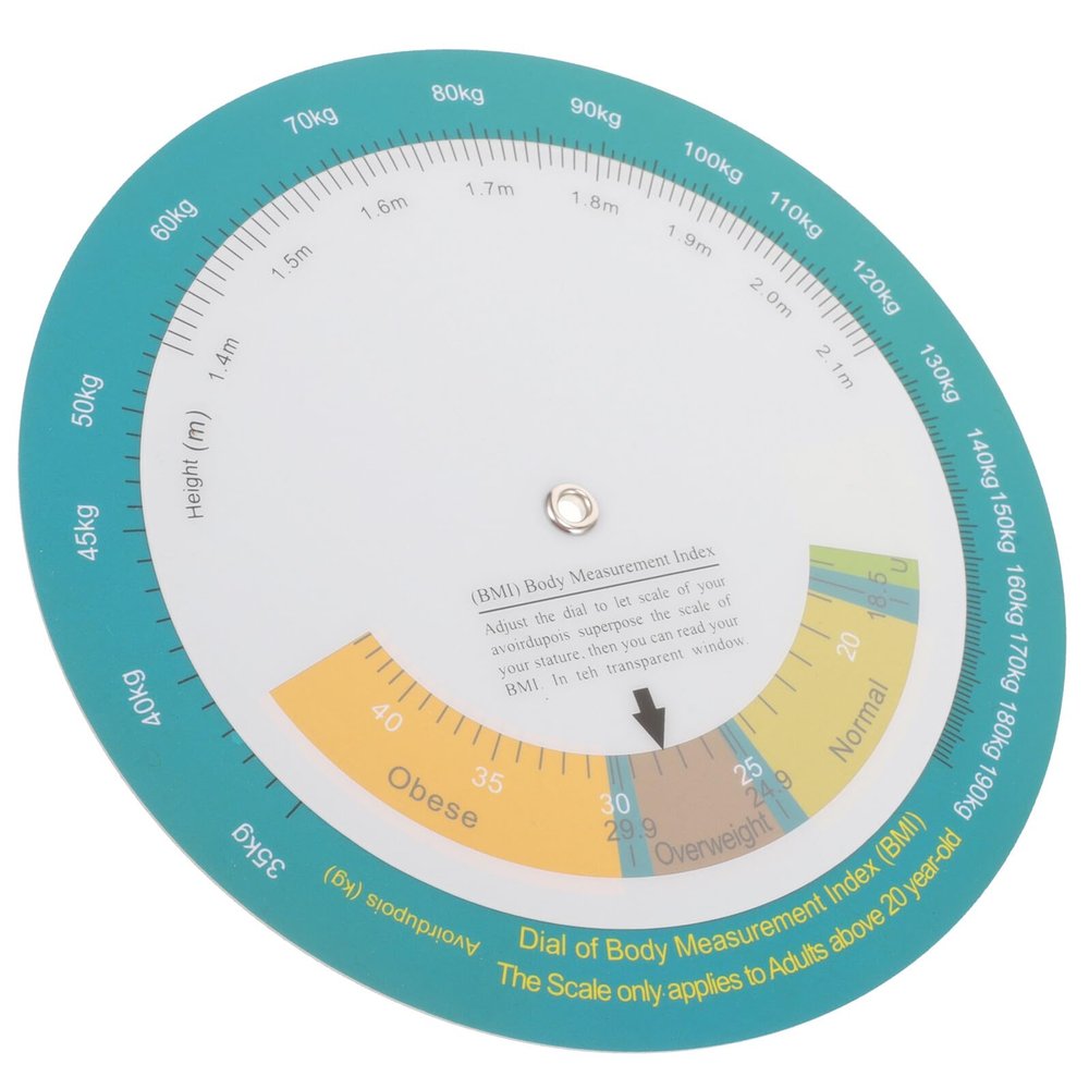 YARNOW Hanging Bmi Index Chart Wall Mount Weight Chart with Easy Access and Time Saving Tool Sleek Stylish Design for Hospital and Home Use