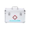 OIFAODAO, Medical Box Medicine Cabinet Metal Storage First Aid With Compartments Large Boxes White Silver,Medium,First Aid Kit(Silver,L) view 1