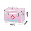 OIFAODAO, Medical Box Medicine Cabinet Metal Storage First Aid With Compartments Large Boxes White Silver,Medium,First Aid Kit(Silver,L) view 2