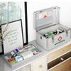 OIFAODAO, Medical Box Medicine Cabinet Metal Storage First Aid With Compartments Large Boxes White Silver,Medium,First Aid Kit(Silver,L) view 3