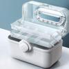 OIFAODAO, First Aid Kit Plastic Box Household Storage Portable Medical Emergency Medicine 11.2/13.3/15.3 Inches Kits,First Aid Kit(White,S l) view 3