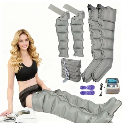 Leg Massagers for Pain and Circulation - Recovery Boots for Lymphatic Drainage - Full Body Waist Arm Leg Relax Instrument - Adjustable Pressure for Thighs, Calves and Feet