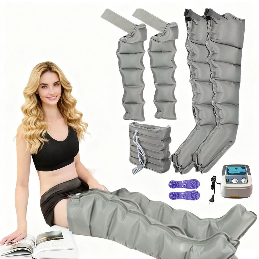 Leg Massagers for Pain and Circulation - Recovery Boots for Lymphatic Drainage - Full Body Waist Arm Leg Relax Instrument - Adjustable Pressure for Thighs, Calves and Feet