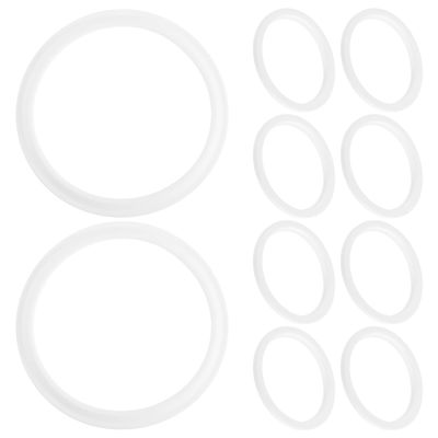 DECORNIJIA 10pcs Silicone Lid Seal Gasket Replacement for Bento Lunch Box Leakproof Food Storage Sealing Rings for School Office Meal Prep Wear-Resistant Kitchen Accessories