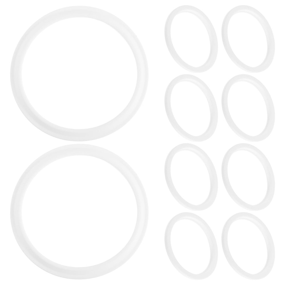 DECORNIJIA 10pcs Silicone Lid Seal Gasket Replacement for Bento Lunch Box Leakproof Food Storage Sealing Rings for School Office Meal Prep Wear-Resistant Kitchen Accessories
