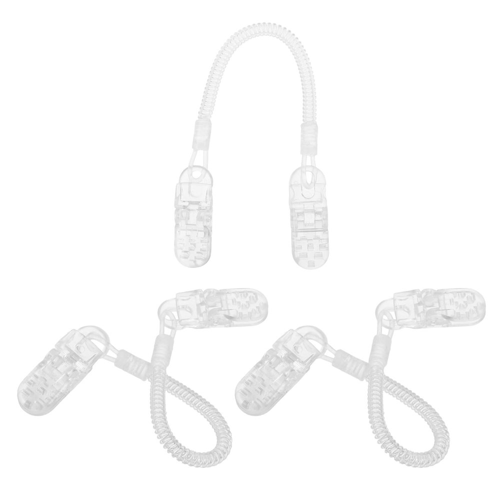 Mikinona Hat Keeper Clips 3pcs Windproof Hat Strap Clips Spring Chain Outdoor Use for Travel Golf Boating Fishing Prevent Cap Loss