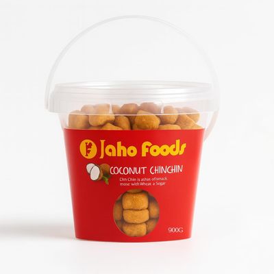 AFRICA SELECT Jafro Foods Coconut Chin-Chin 900g Jar Sweet Crunchy West African Snack | Coconut Flavoured Biscuit Bites | Product of Ghana