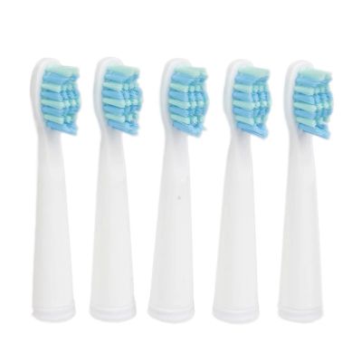 5pcs/Set Compatible for Seago Toothbrush Head Compatible for SG610 SG908 SG917 910 507 515 949 958 Electric Replacement Tooth Brush(White)