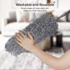 12 Pcs Feather Duster, Microfibre Feather Duster Bendable Extendable Washable Cobweb Duster with 100 inches Long Telescopic Duster, for Cleaning Ceiling Fan Lights Blinds Cars Furniture view 3