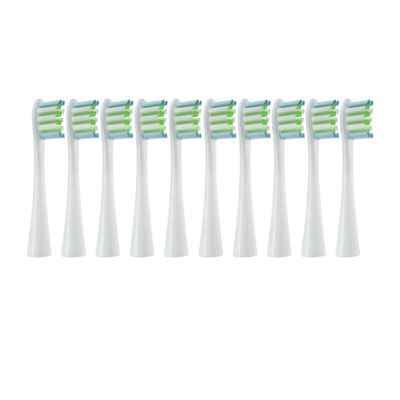 10PCS Replacement Brush Heads Compatible for Oclean Flow/X/X PRO/F1/ One/Air 2 Electric Toothbrush Head A(Blue)