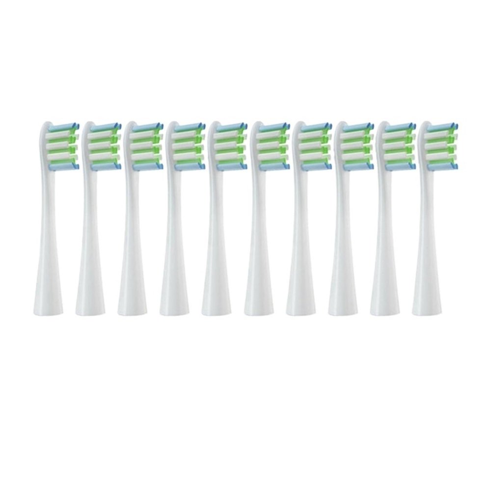 10PCS Replacement Brush Heads Compatible for Oclean Flow/X/X PRO/F1/ One/Air 2 Electric Toothbrush Head A(Blue)