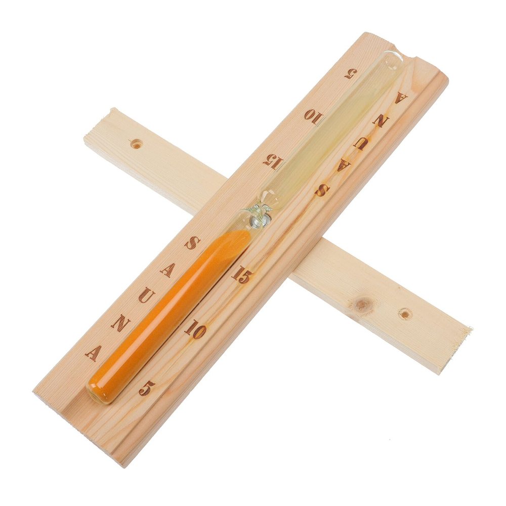 BAZEITFLOW Wooden Sauna Hourglass Timer Dry Steam Clock Chic Sandglass for Indoor Sauna Decoration and Spa Accessory