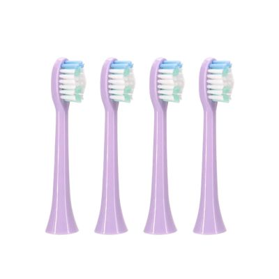 4pc Electric Tooth Brush Head Replacement Compatible for Sarmocare S100 Ultrasonic Toothbrush(White-4)