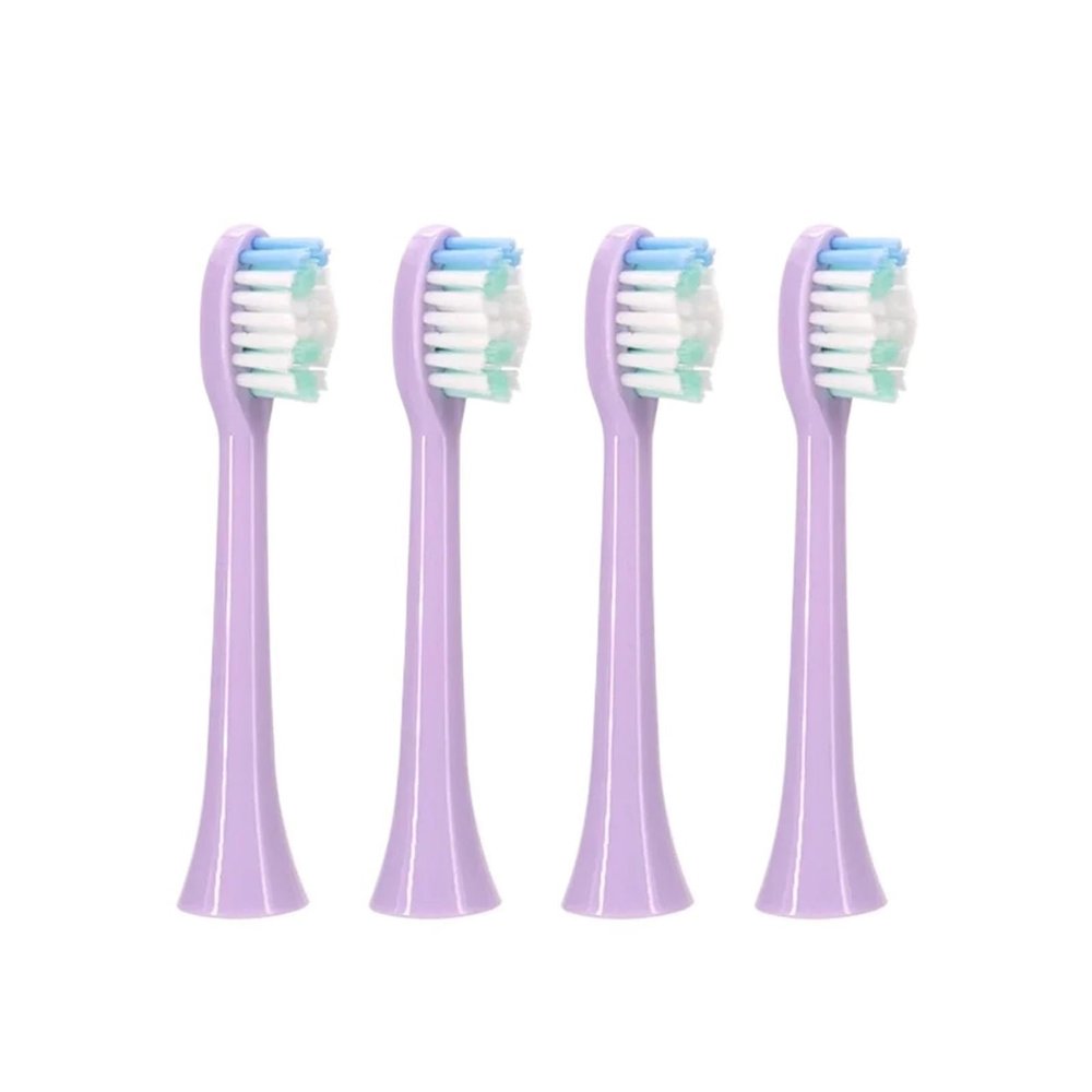 4pc Electric Tooth Brush Head Replacement Compatible for Sarmocare S100 Ultrasonic Toothbrush(White-4)