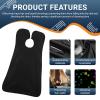 Beard Apron, Beard Trimming Catcher Cape, Bib for Shaving Haircuts, Men's Gifts, Waterproof Non-Stick Hair Catcher Care Cloth with 2 Suction Cups, Gifts for Husband, Dad, Care (Black) view 3