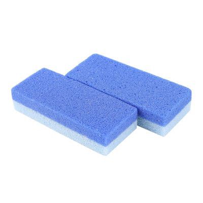 LOLIPPYY 2pcs Foot Grinding Stone Foot Rubbing Tool Dead Skin Remover Pu Material Blue Dual-Sided Design for Home Daily Use