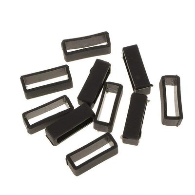 Durability and practicality10pcs watch strap replacement rubber strap black buckle holder 22mm creative and useful