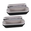 WEKAMOS 2pcs Storage Box Portable Case Shockproof Protective Holder for Thermometers Compact Travel Bag Black Oxford view 1