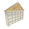 NVOQILIN Christmas Wooden Advent Calendar LED Light Snowflake Reindeer Countdown Drawer LED Lighted Snowflake Reindeer view 3