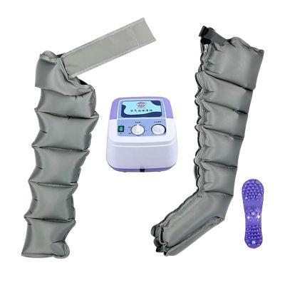 6-Cavity Lymphatic Drainage Massager, Full Body Waist Arm Leg Relax Instrument, Electric Air Compression Massager For Circulation, Improve Pain Full Body Waist Leg Arm Relax,Gray,1arm+1leg