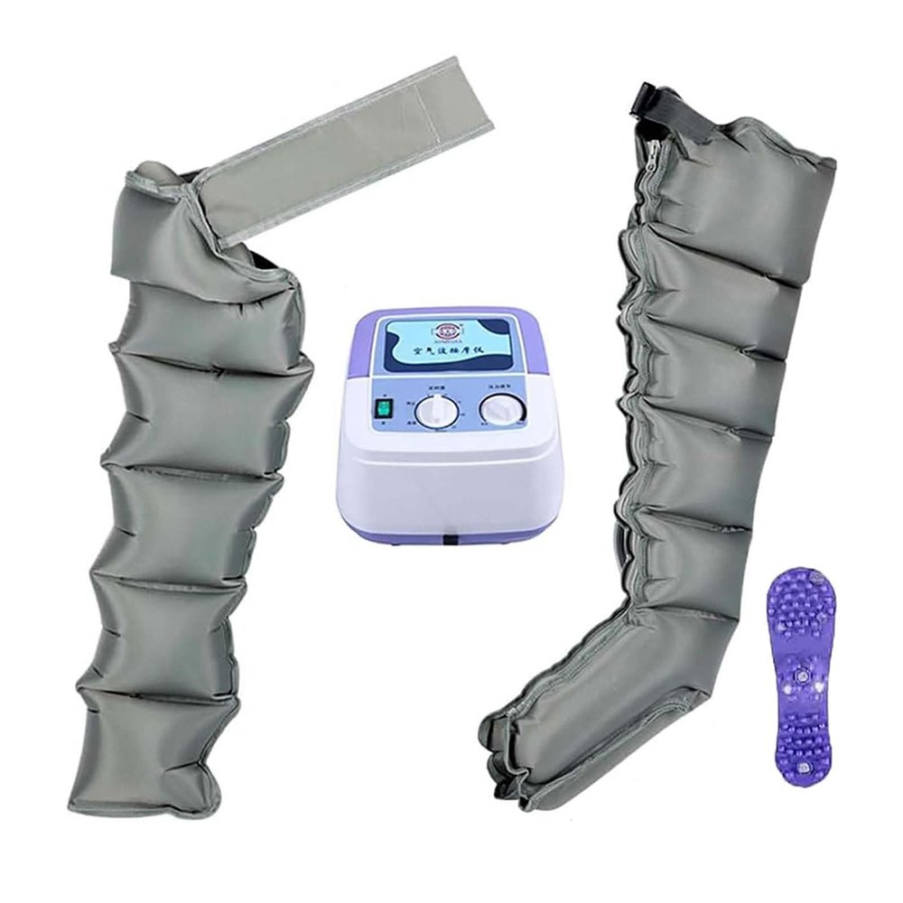 6-Cavity Lymphatic Drainage Massager, Full Body Waist Arm Leg Relax Instrument, Electric Air Compression Massager For Circulation, Improve Pain Full Body Waist Leg Arm Relax,Gray,1arm+1leg