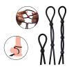 3 Black Craft Rope Multifunctional Accessories, Elastic Leg Strap, Lightweight And Portable, Couple Gift. view 2