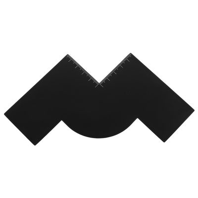 Black Plastic Hairline Enhancement Card for Beard Styling and Edging