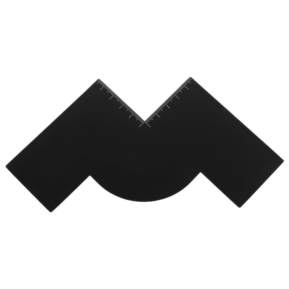 Black Plastic Hairline Enhancement Card for Beard Styling and Edging