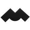 Black Plastic Hairline Enhancement Card for Beard Styling and Edging view 1