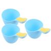 Abaodam 3pcs Shampoo Spoon Reusable Plastic Hair Washing Jug Boys and Girls Bath Cup Ergonomic Handle for Boy Girl Bath Rinse Cup for Newborn view 1