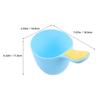 Abaodam 3pcs Shampoo Spoon Reusable Plastic Hair Washing Jug Boys and Girls Bath Cup Ergonomic Handle for Boy Girl Bath Rinse Cup for Newborn view 2